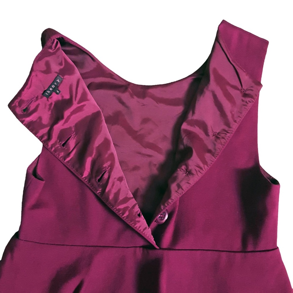 Theory Womens Sleeveless Tiered Knit Dress Small - Picture 8 of 8